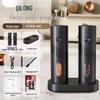 Electric Black Pepper Grinder, Stainless Steel Kitchen Tool with Reinforced Grinding Core