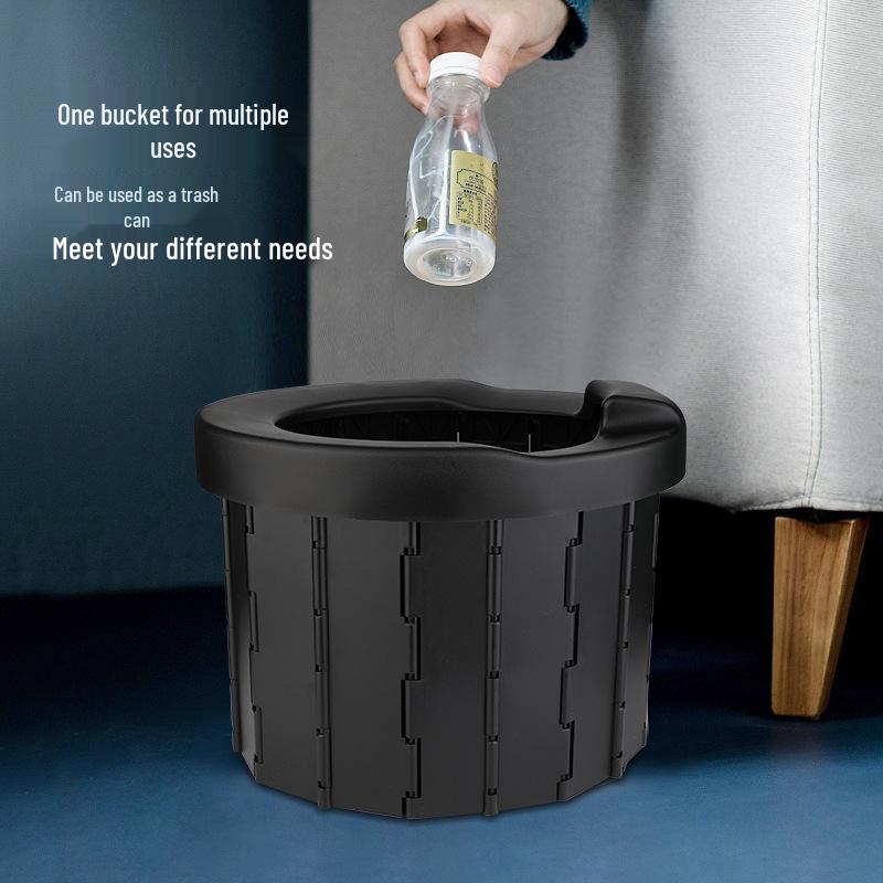 Portable Folding Camping Toilet with Children's Seat for Adults and Kids
