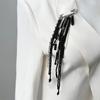 1PC Understated Luxury Multi-functional Brooch Beaded Tassel Gifts Exquisite Alloy Elegance Tassel Lightweight Fixed Buckle Suit