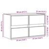 VidaXL Wall-mounted TV Cabinet with LED Lights Black 80x31x35 Cm, Wall-mounted TV Unit, Floating TV Unit, Wall-mounted TV Stand, 852286