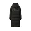 Fila Original Waterproof Duck Down Long Casual Warm Hooded Down Jacket Women Outerwear F51W549908F-BK