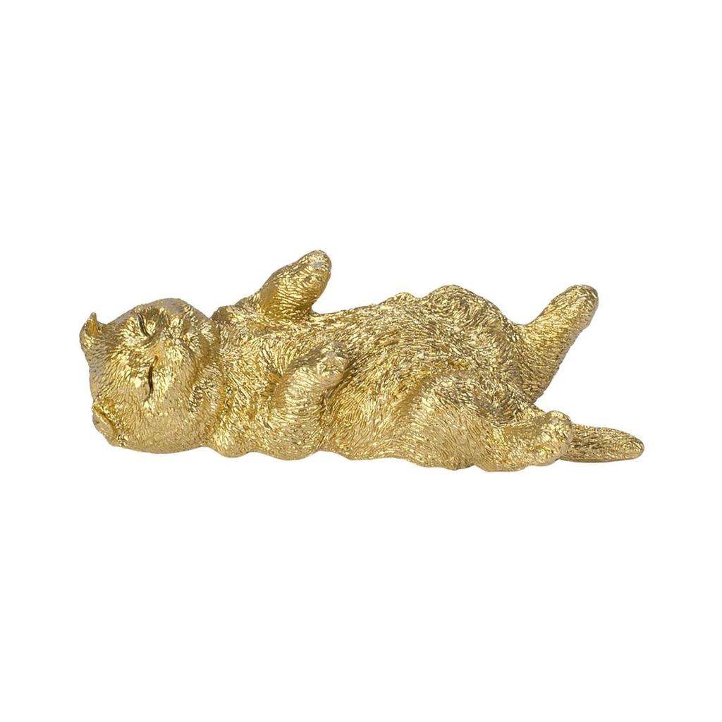 Woobia Metal Pet Belly Button Scottish Gold 7 x x Doll Figure Ornament Animal Garden Decoration Cat 3.5 2.3cm H24009-J12