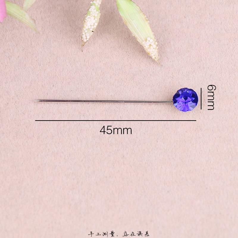 30PcsSet Colorful Crystal Snag Hijab Safe Pins Women Muslim Rhinestones Brooches