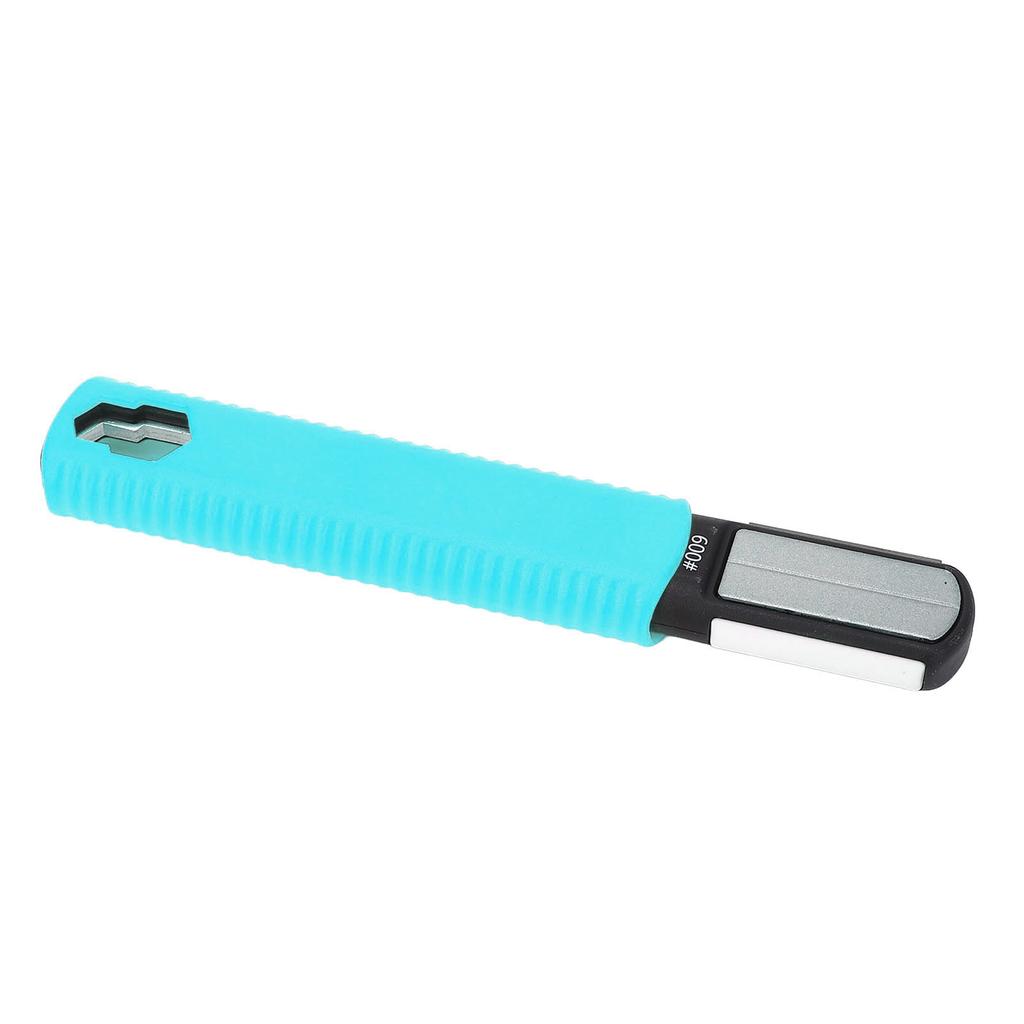 Garden Tool Blade Sharpener Blue Color Double Head Portable Hedge Shears Sharpener