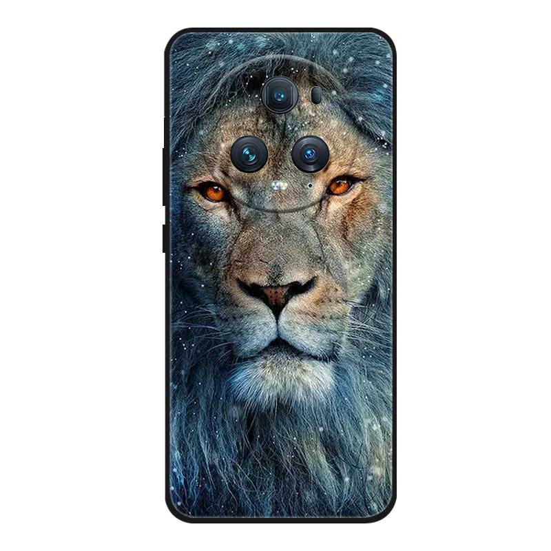 Funda For Honor Magic 5 Pro Phone Case Cute Cartoon Cat Black Silicone Soft Back Cover Case For Honor Magic5 Pro Case PGT-AN10