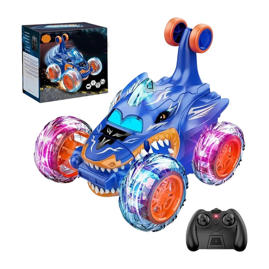 Remote Control Car Toys For Girl - 360° Rotating RC Stunt Cars 4 Remote Cars For Kids, 2.4GHz Toy Car With LED Lights,
