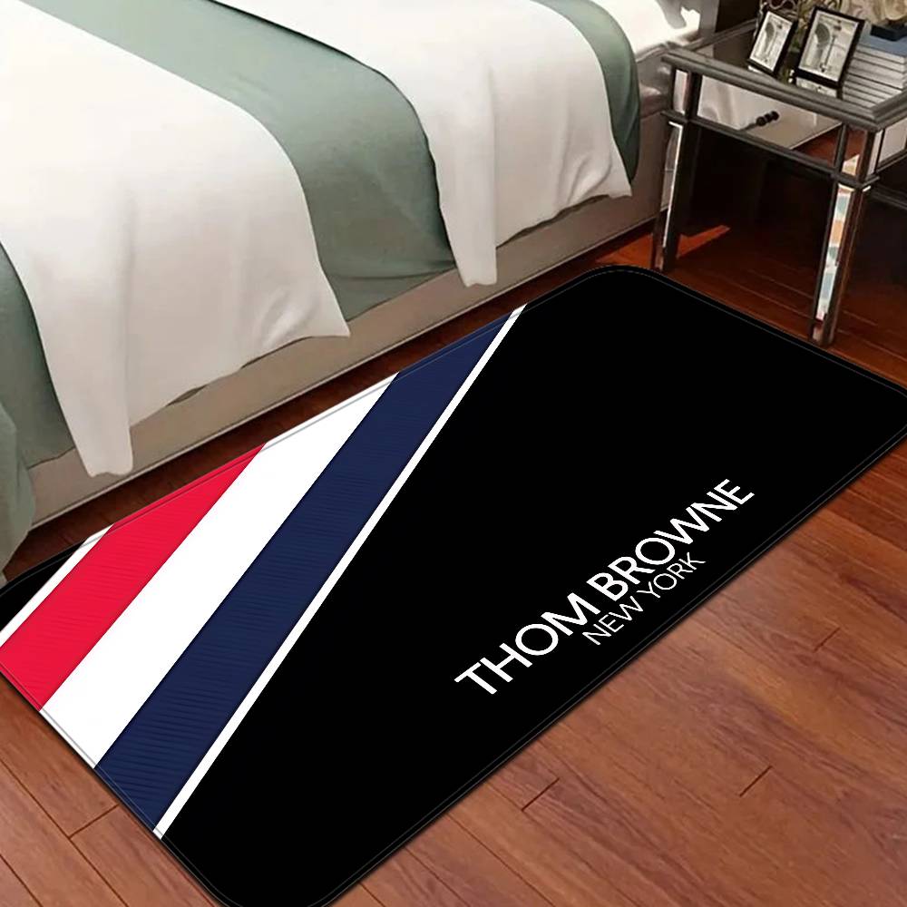 Fashion Brand T-Thom B-Brown Floor Mat INS Style Soft Bedroom Floor House Laundry Room Mat Anti-skid Household Carpets
