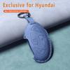 Housse de boîtier de clé intelligente pour voiture pour Hyundai Grandeur GN7 Kona Ev 2023 Ionic 6 5/7 Boutons Porte-clés en cuir Accessoires de Protection Durables
