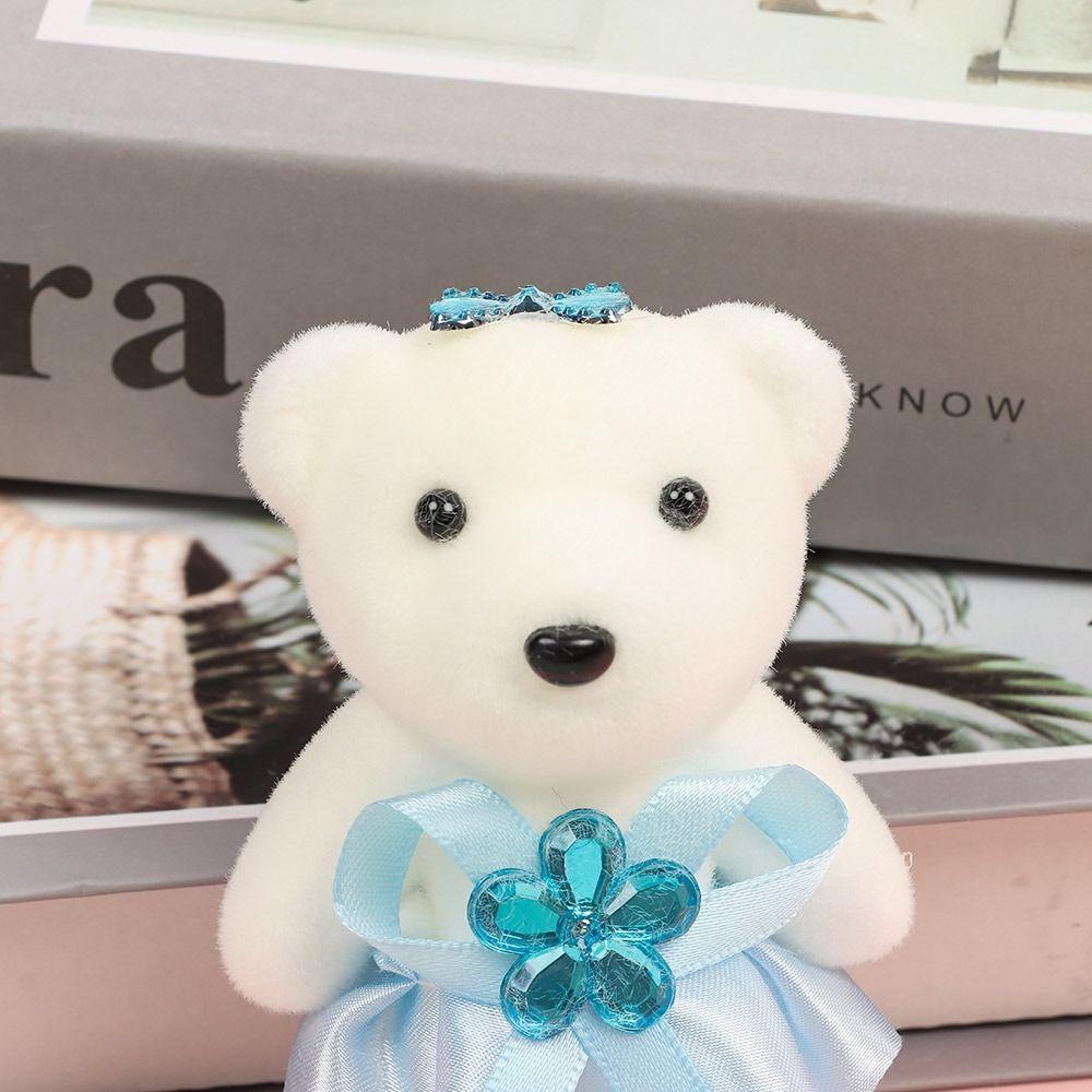 10Pcs/Set Cartoon Bouquet Decoration Bear Doll DIY Graduation Bear Decoration Graduation Bouquet Bear Accessories