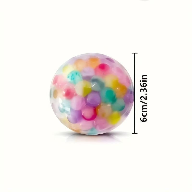 Stress Relief Ball Toy Children's Vent Grape Ball 6.0 Pattern Beads Colorful Beads Decompression Vent Ball Squeeze Pinch Fun