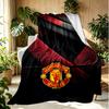 Football United F.C Pattern Blanket for Home Decoration, Bed, Sofa, Car Travel, Camping, Suitable for All Seasons, Birthday Christmas Gift