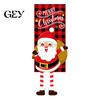 Foldable Holiday Door Sign Christmas Banner Decorations with Hanging Rope, Elf/Snowman/Gnome/Snowman Festive Flags for Doorway Banners Patio and Wall