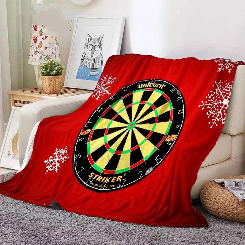 Darts Pattern Flannel Throw Blanket Blank Soft Warm Series and Ice Fire Darts Fashion Flannel Warm Sofa Bed Camping Kids Gifts