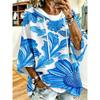 White Daisy Texture Loose Drop Sleeve Hoodie