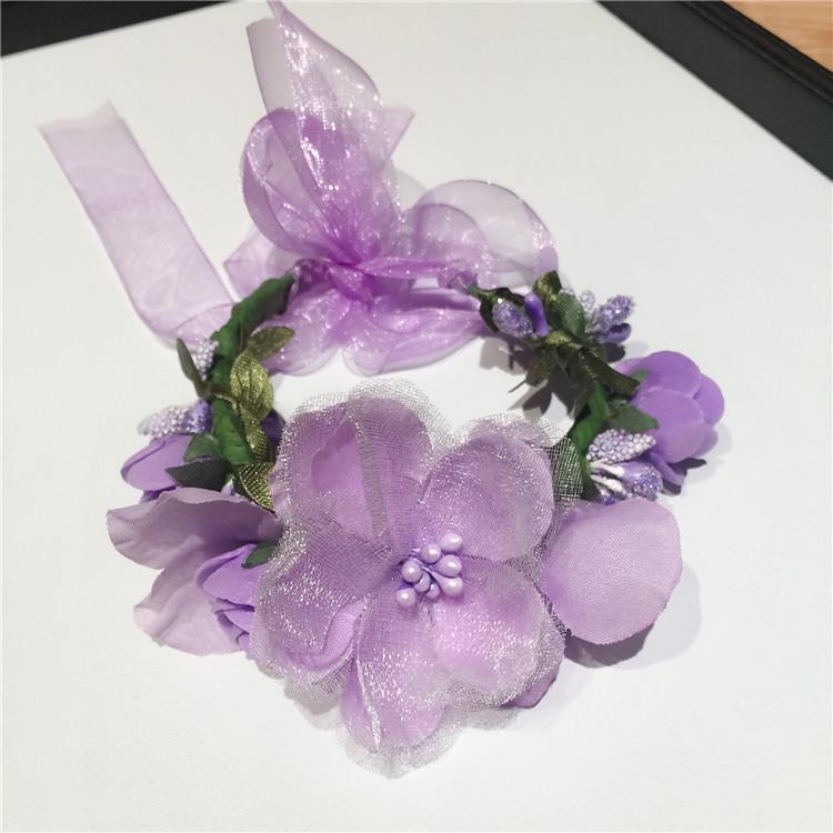 Korean Bridal Floral Wreath Headband for Beach and Photography Sessions