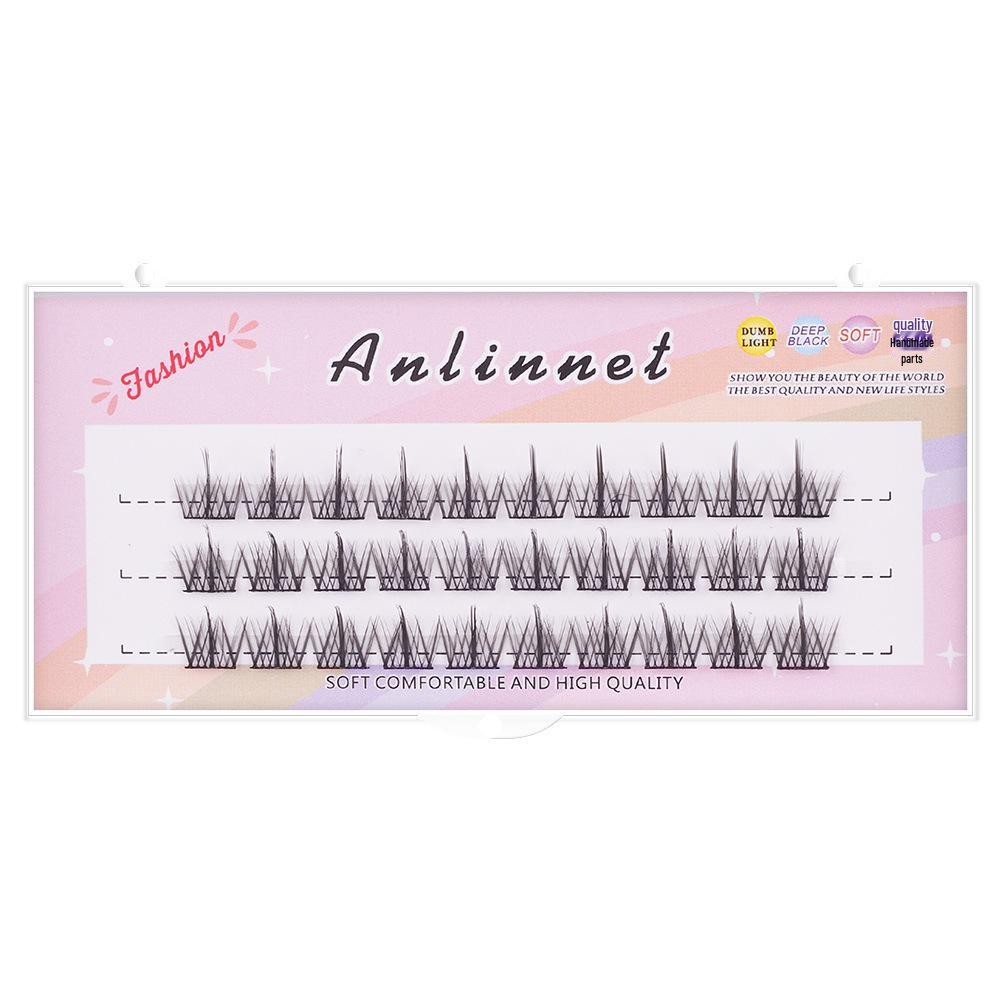 Large Capacity 3-Row False Eyelashes Set - Pure Desire and White Moonlight Styles