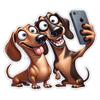 Grappige Humoristische Teckel Auto Sticker Waterdichte Vinyl Sticker op Bumper Achterruit Laptop Zelfklevende Sticker Voor Auto Accessoires TM244