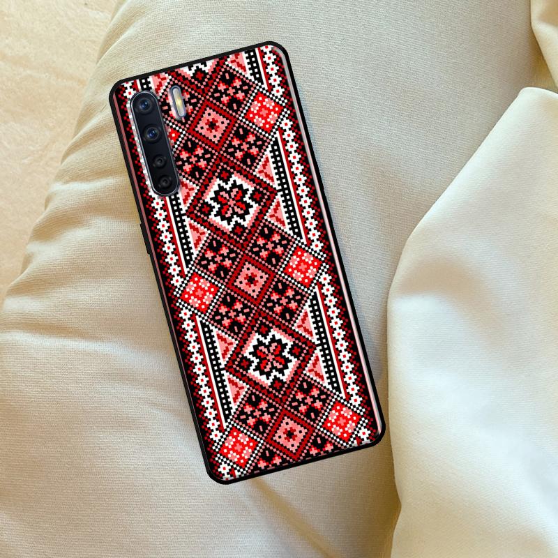 Ukraine Ornament Pattern Case For Oppo A98 A78 A18 A38 A58 A5 A6 Pro A54 A74 A94 A17 A57 A80 A60 A40 A96 A76 A16 A15