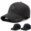 Autumn Winter Velvet Warm Cap Middle-Aged and Elderly Ear Protection Cotton Cap Men's Baseball Cap