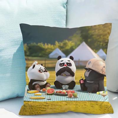 Bamboo Panda Pillow Covers Decorative Sofa Cushions Fall Decoration Room Decor Cushion Cover  Sleeping Pillows Pillowcases