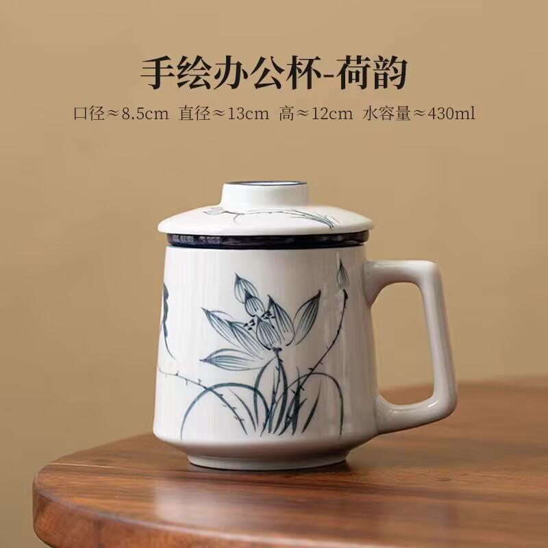 Shanshui Office Cup Gift Box Tea Separation Cup Tea Cup With Incense Burner Business Merchandise Gifts For Foreign Friends