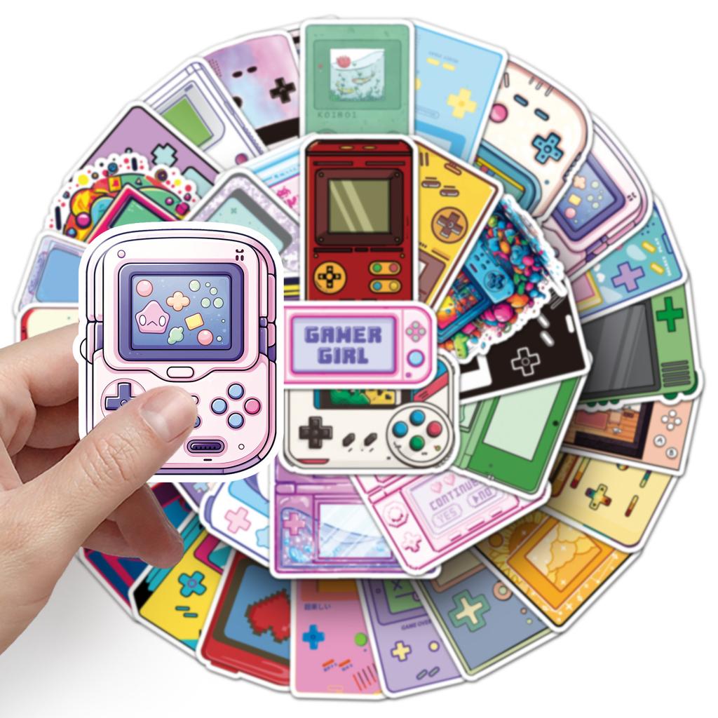 50 Cartoon Game Console Graffiti Stickers Personalized Creative Decorative Water Cup Suitcase Mobile Phone Stickers