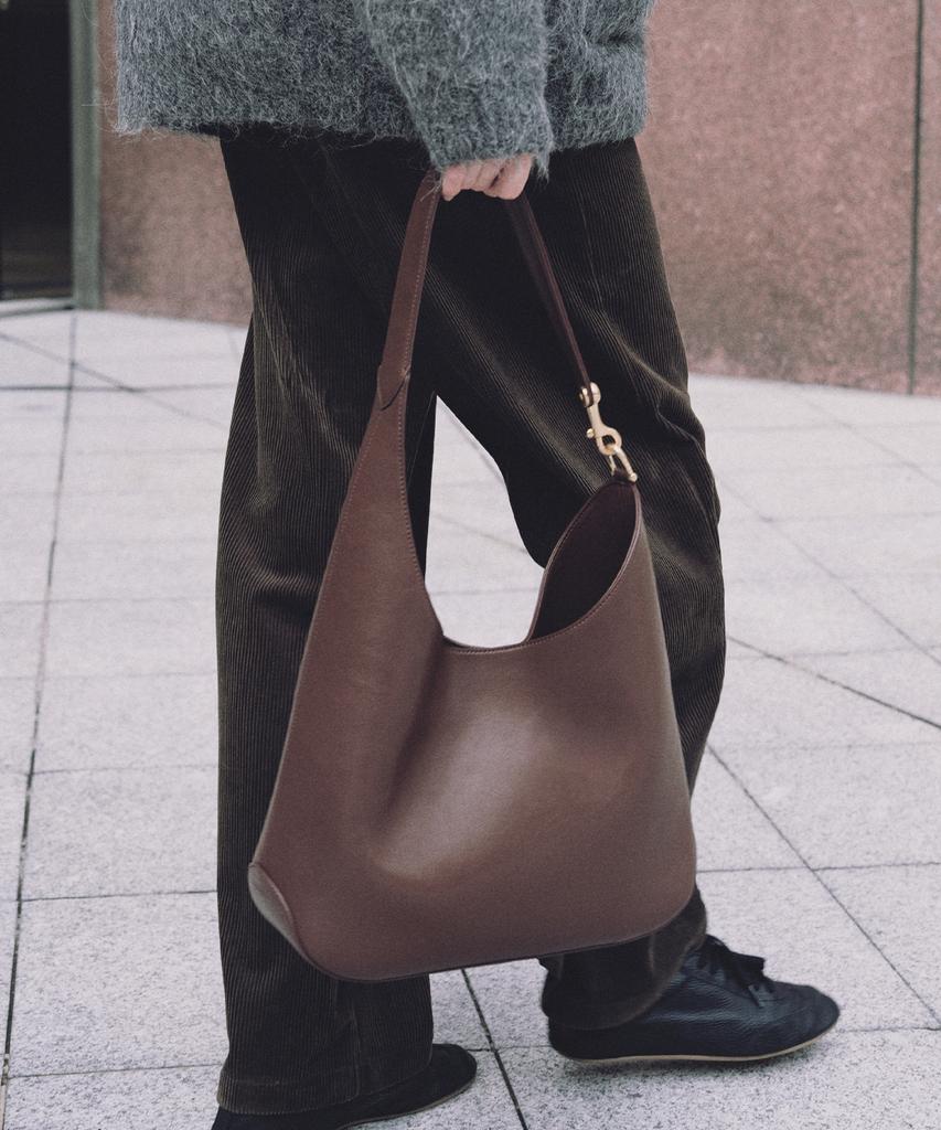 Ostkaka Orbit Hobo Shoulder Brown
