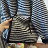 Coat for Women Striped Winter Thickened Casual Oversize Double Layer Windbreaker Jacket