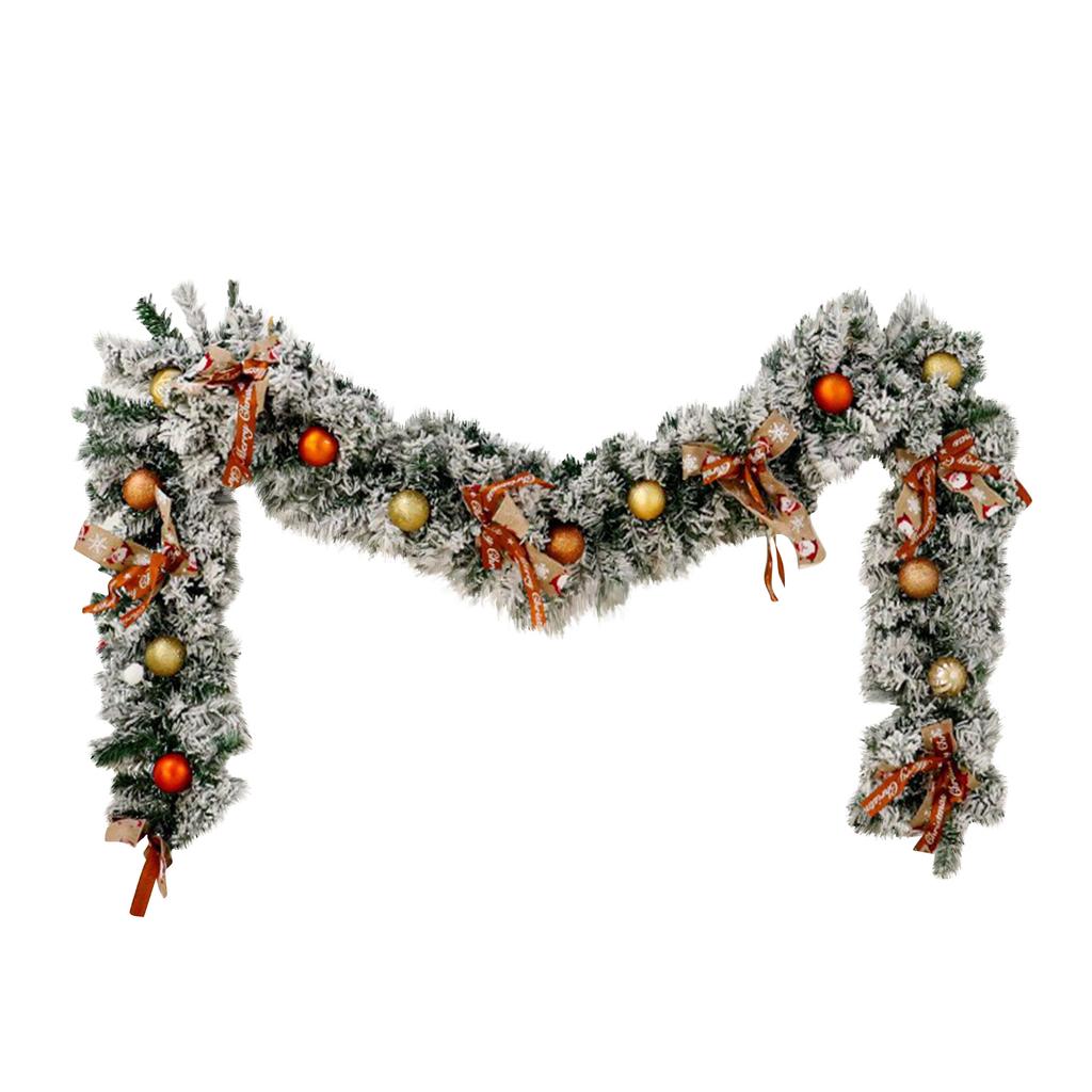 Christmas Norfolk Wreath PE Soft Rubber Texture Needles And Pinevine Christmas Decoration