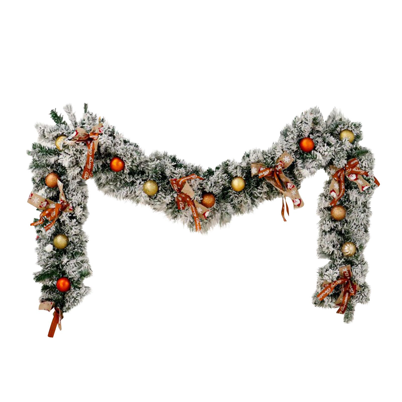 

Christmas Norfolk Wreath PE Soft Rubber Texture Needles And Pinevine Christmas Decoration One Size