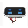 4 Ports 12/24V USB Outlet PD3.0 USB-C QC 3.0 Fast Charging Socket Panel for Car Marine Truck Camper Caravan Car Accessories