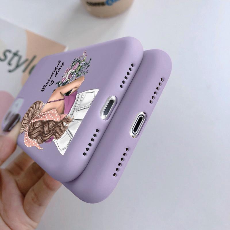 Flower Girls Soft Silicon Case For Xiaomi Redmi Note 13 Pro 13C 14 Samsung A35 A55 M35 S24 Huawei Honor 200 iPhone Camera Protective Shockproof Cover
