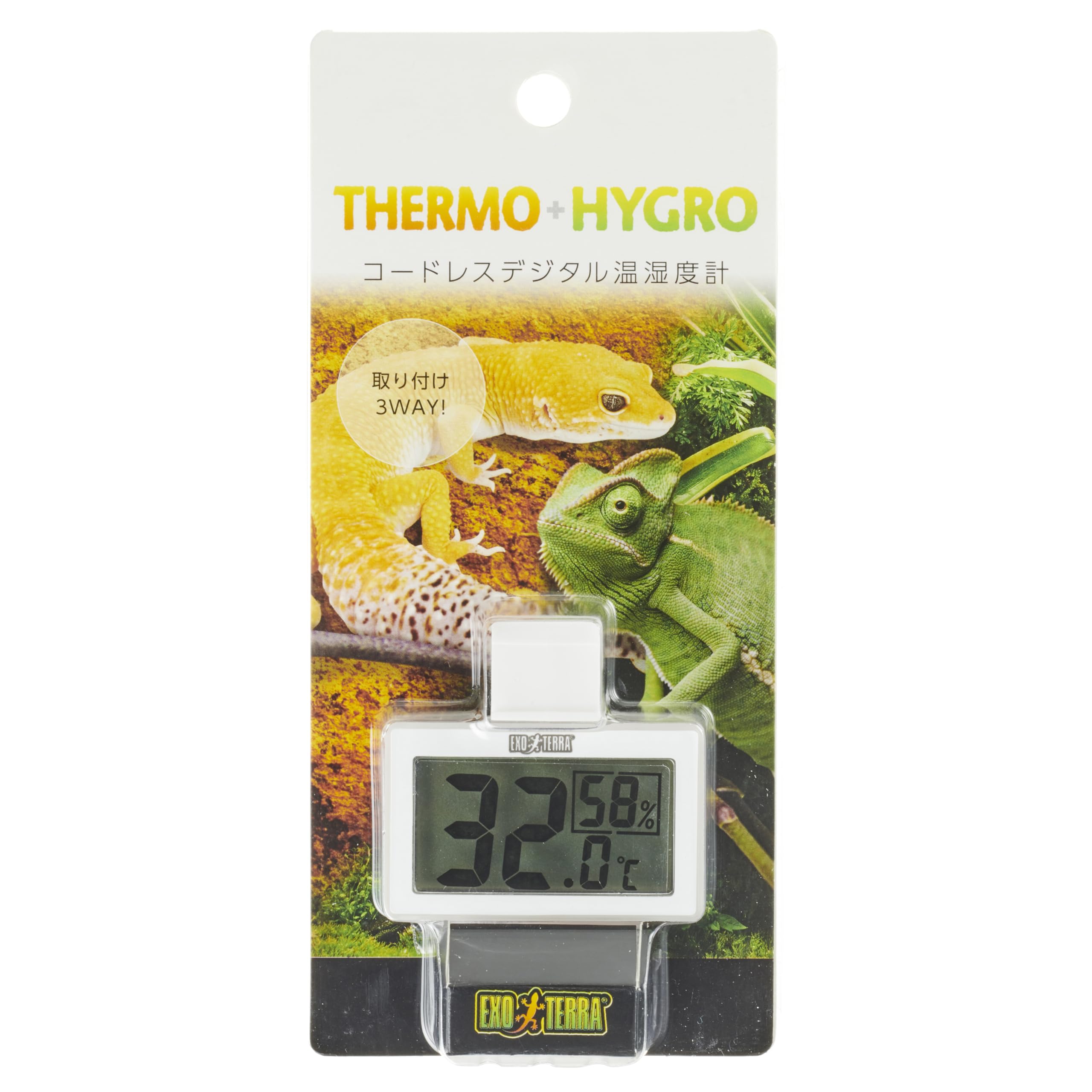 

EXOTERRA GEX EXOTERRA Cordless digital thermohygrometer installation OK Also for wire cage 3-way [for reptiles]