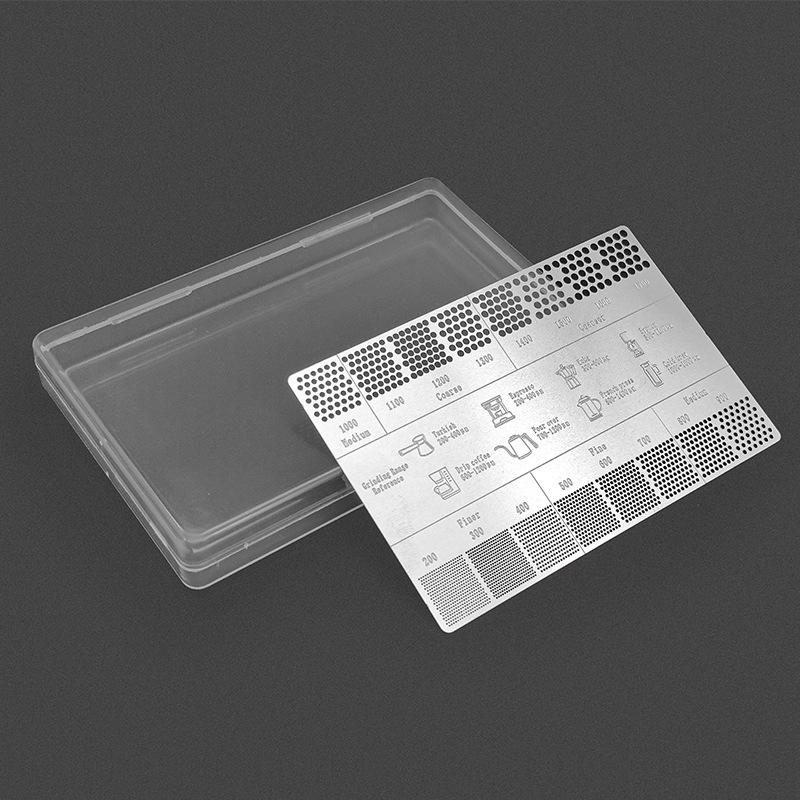 

Stainless Steel Coffee Grind Size Reference Card