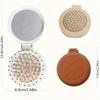 1PC Mini Brosse à Cheveux Pliante Portable avec Miroir pour Femmes Peigne de Voyage Léger pour Usage Extérieur