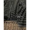 Giacca cardigan a righe contrastanti larga stile casual da donna, nuova per primavera e autunno, a monopetto, maglione in maglia a maniche lunghe