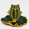 2026 Feng Shui Frog Good Fortune and Wealth Ornament Large Lotus Lucky Place Under Office Auspicious Table Decoration Three-Legged - - Bead, Leaf,