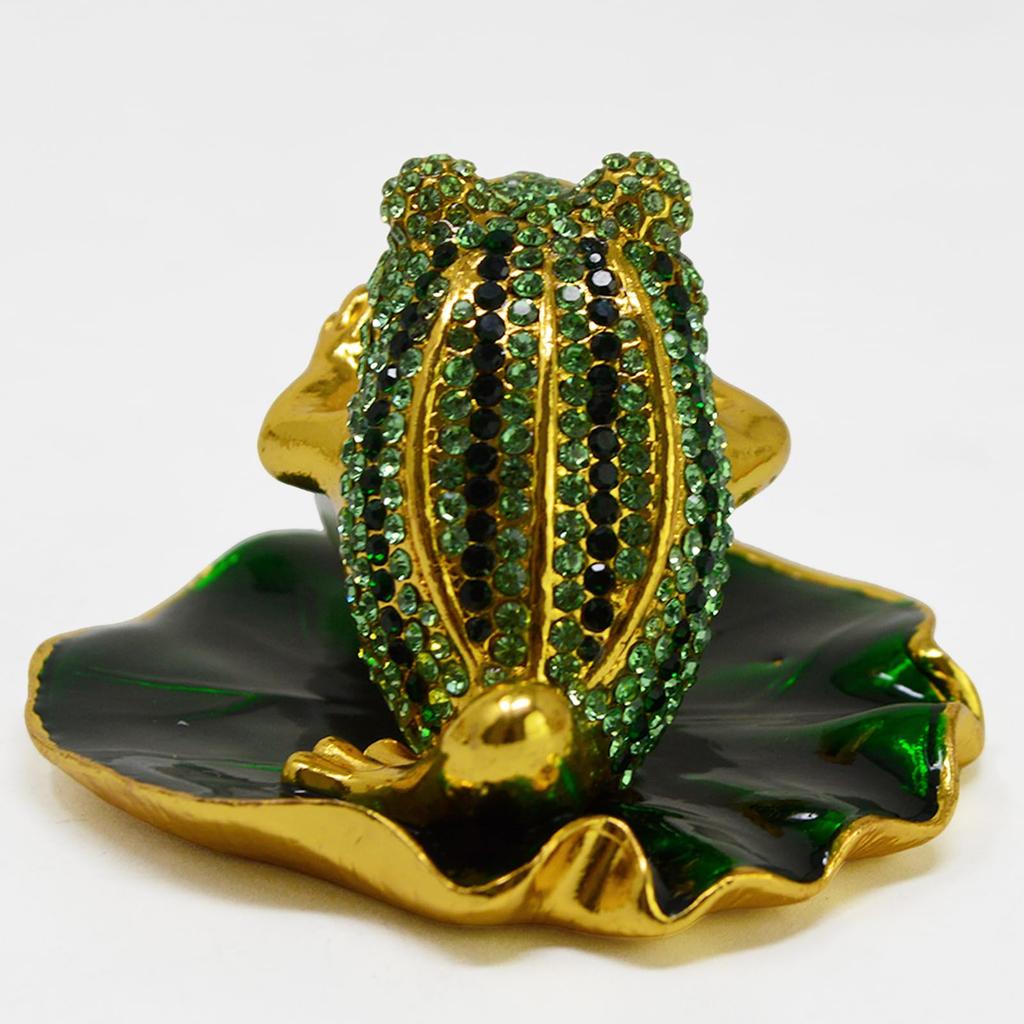 2026 Feng Shui Frog Good Fortune and Wealth Ornament Large Lotus Lucky Place Under Office Auspicious Table Decoration Three-Legged - - Bead, Leaf,