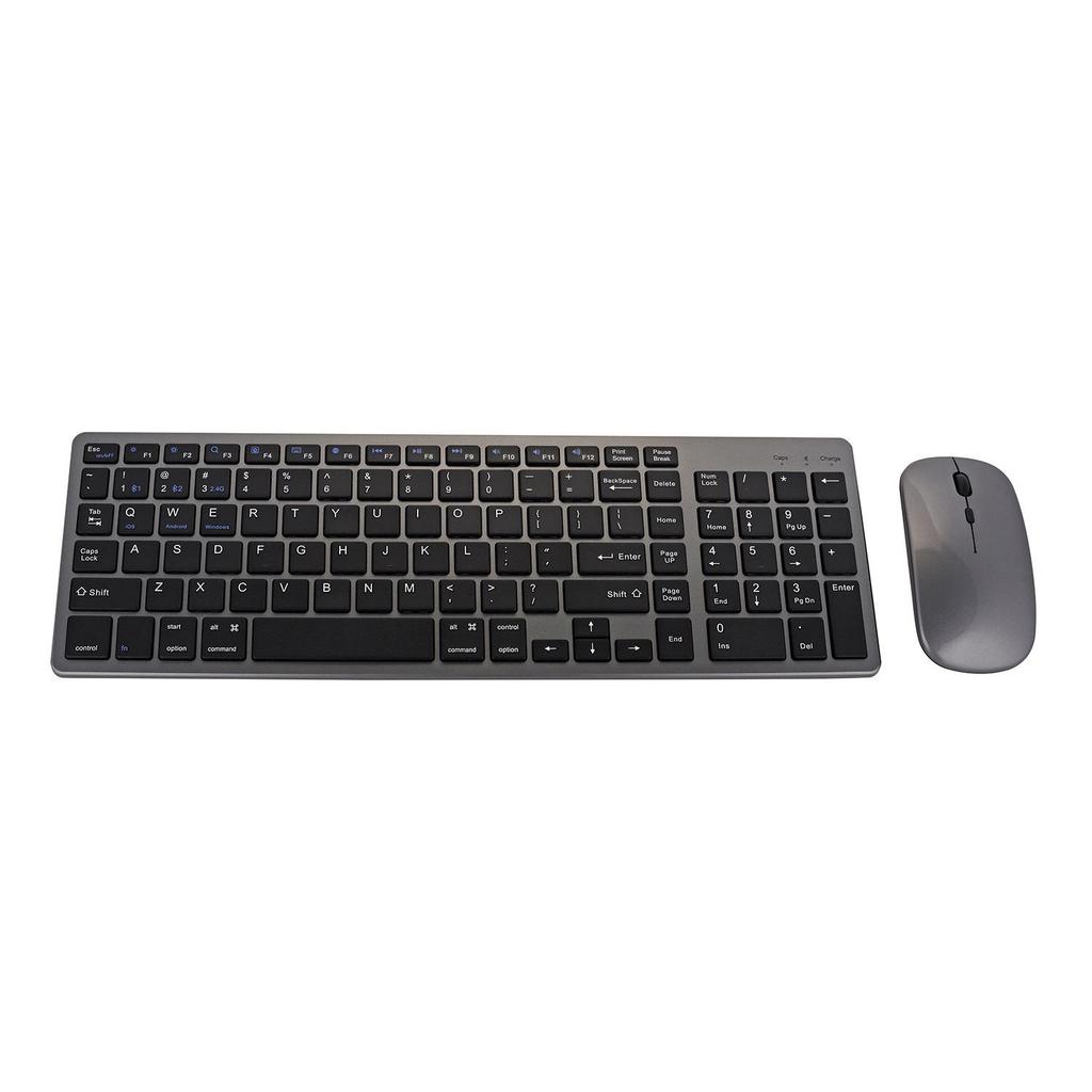 Wireless Mouse & Keyboard Combo: Three-Mode Keyboard, Dual-Mode Mouse, Compatible with Notebooks, Desktops, Tablets, and Mobile Phones.