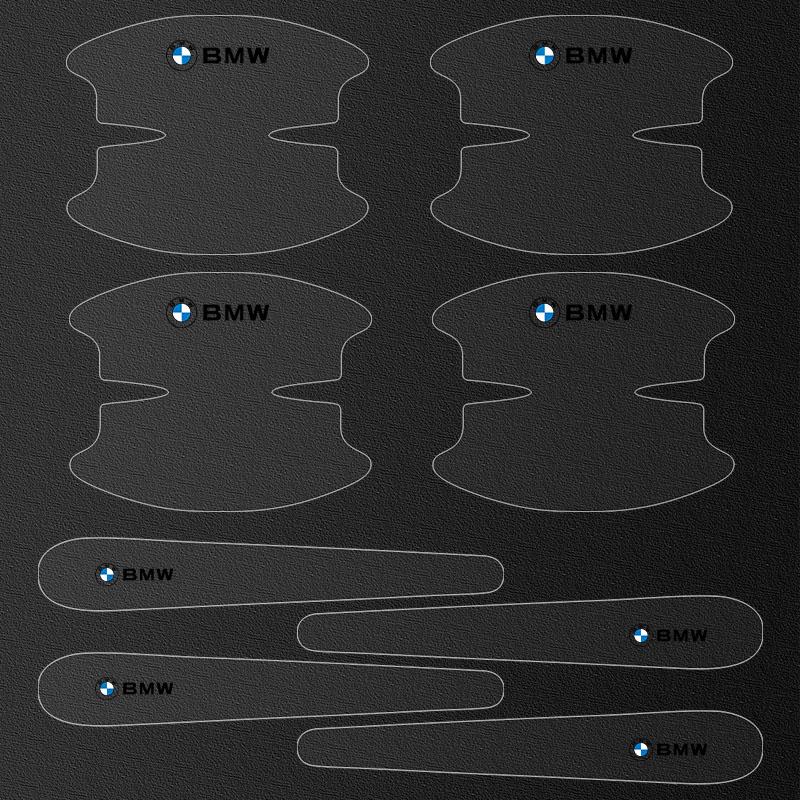 8Pcs Transparent Car Door Handle Bowl Anti Scratch Protective Sticker For BMW E36 E46 E90 E70 E91 G20 X1 E60 F10 F30 E39 F20 E87