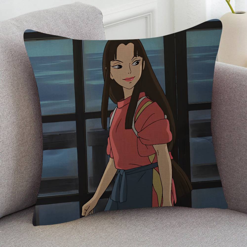 Anime Spirited Away Cute Cartoon L Game Cushion Cover Pillowcase Upholstery Sofa Throw Pillow Home Decor Pillowcas