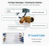 Fakra Z Rotating SMA Male to Right Angle Female-Male 90° Diode GPS Radio RG174 Adapter for Car/Boat Navigation