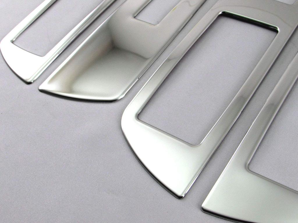 BRIGHTZ Mirror Stainless Steel Window Switch Covers for the 7 Series F02 760 Ultra-High (740Li, 750Li, 760Li, 740, 750, V12, Bi-Turbo) [WIN-SWI-010]