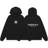 Unisex Fleece-Lined Hooded Sweatshirt With Velvet Letter Print Loose Fit Winter Cotton Pullover Teens