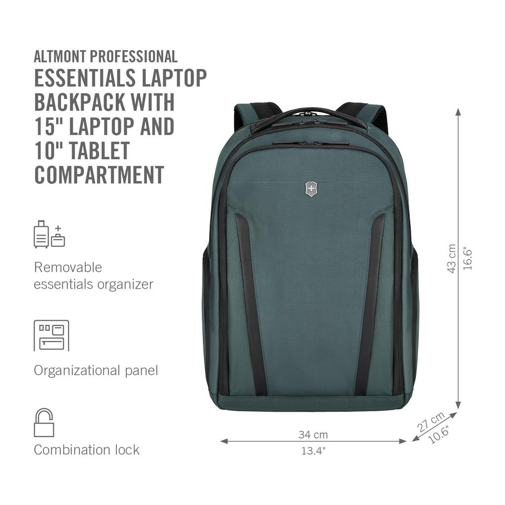Victorinox Altmont Professional Essential Laptop Backpack with Detachable Lightweight and Simple Design for Business Dedicated Compartment for