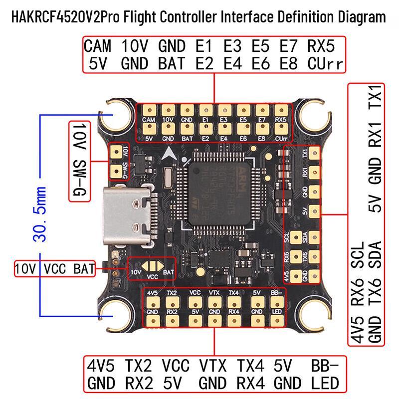 HAKRC FPV Racing Drone Electronic Components (CN version)