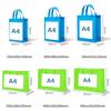 10PCS Colorful NonWoven Reusable Tote Bags  Large Eco Friendly Storage for Shopping Custom Logo (Extra Fee) Cloth Fabric Pouches