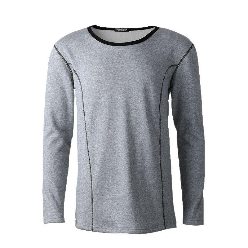 Men's Slim Fit Cotton Round Neck Top & Pants - Comfortable, Warm Autumn Wear