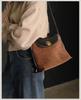 Women's Genuine Leather Suede Patchwork Crossbody Bag - Casual, Fashionable, Versatile Shoulder Bag