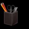 Stylish Leather Desktop Pen Holder and Organizer